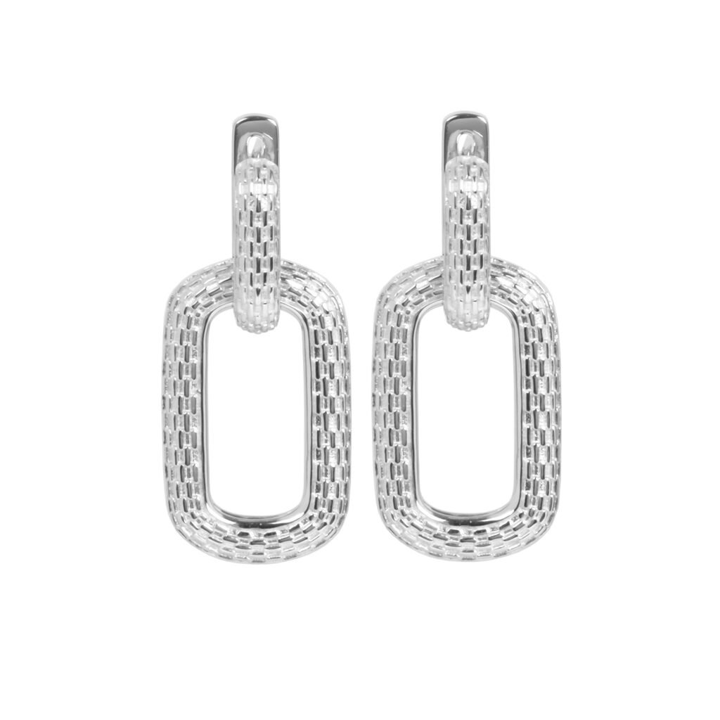 Créoles abeille à charme en argent 925