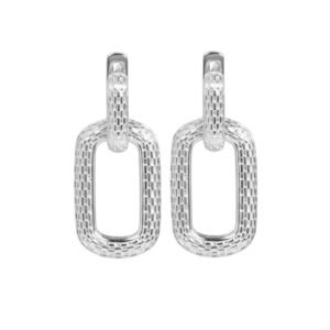 Créoles abeille à charme en argent 925